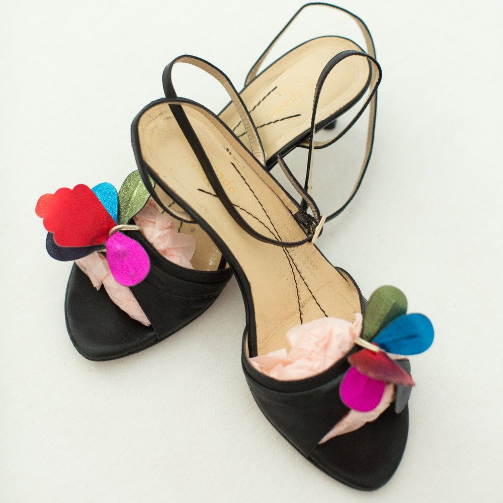 Kate Spade Kitten Heels, Leather, Vintage, Size 7